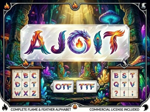 Ajoit: A Display Font with Mythological Gravitas
