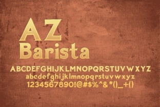 AZ Barista: A Vintage Serif Font That Feels Like Hand-Stamped Charm