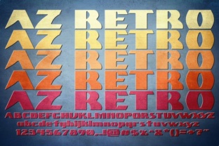 AZ Retro: A 70s-Inspired Display Font for Editorial Warmth