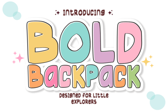 Bold Backpack: A Playful Display Typeface for Editorial Charm