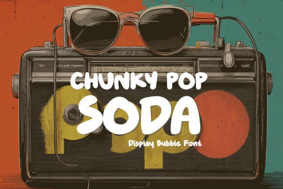 Chunky Pop Soda: A Playful Display Font for Digital Brands