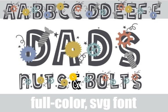Dads Nuts and Bolts: A Bold, Industrial Display Typeface for Real Branding
