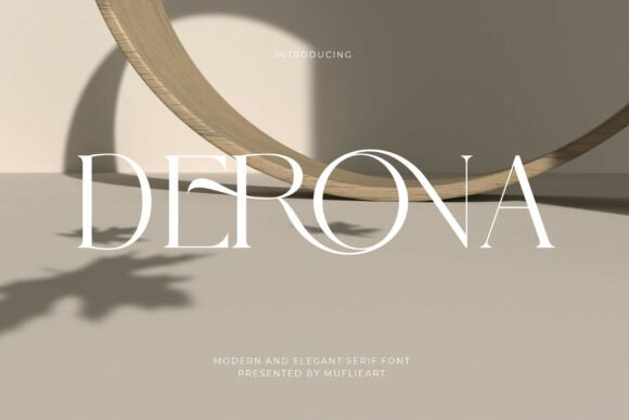 Derona: A Premium Display Serif Typeface for Digital Elegance