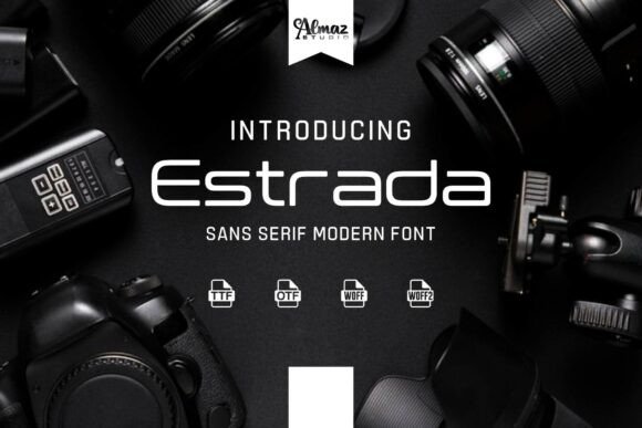 Estrada: A Bold Sans Serif Font for Handmade Labels & Printables