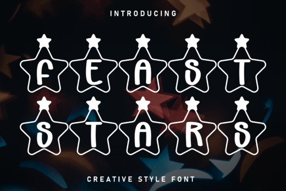 Feast Stars: A Handwritten Display Font That Feels Like a Warm Welcome