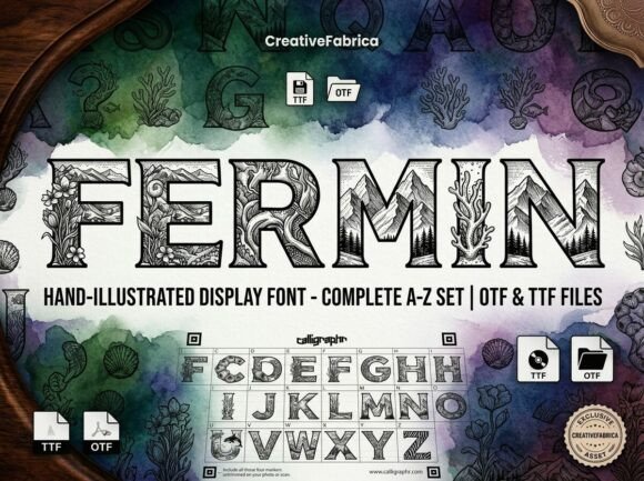 Fermin: A Decorative Font That Makes Your Handmade Goods Shine