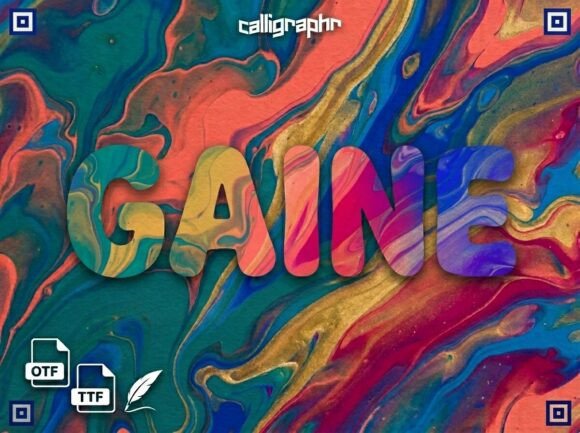 Gaine: A Decorative Display Font That Commands Attention
