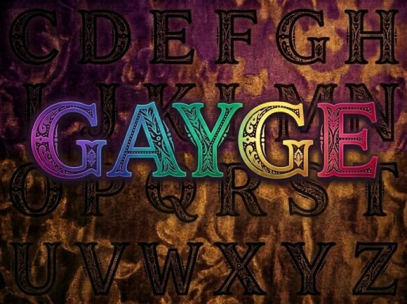 Gayge: A Bold, Playful Display Font