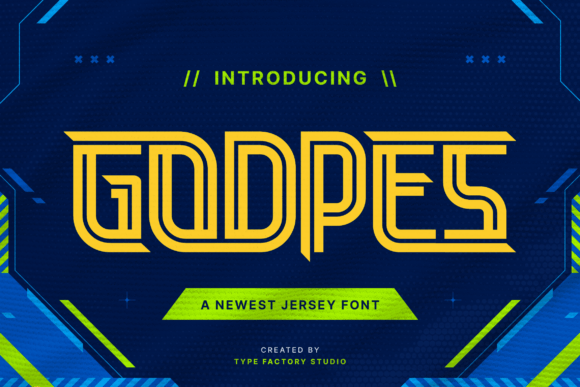 Godpes: A Bold Display Font for Digital Brand Impact