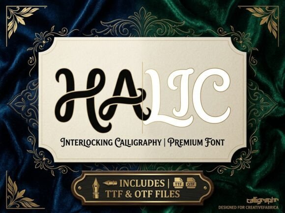 Halic: A Decorative Display Font That Sells Your Craft