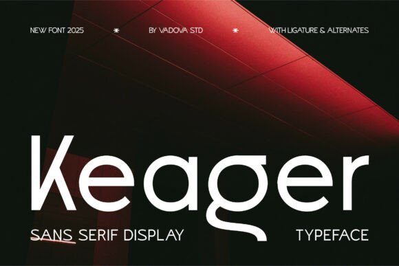 Keager: A Modern Sans Serif for Confident Digital Branding