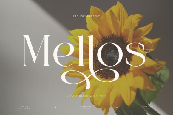 Mellos: An Elegant Display Serif for Editorial Design