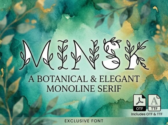 Minsk: A Decorative Display Font That Commands Attention Online