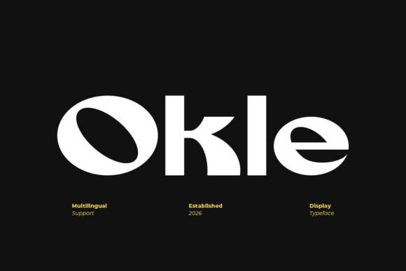 Okle: A Bold, Creative Sans Serif Typeface for Handmade Makers