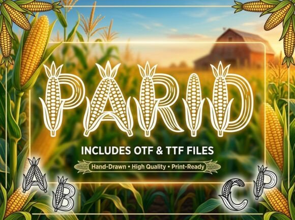 Parid: A Decorative Typeface That Anchors the Moment