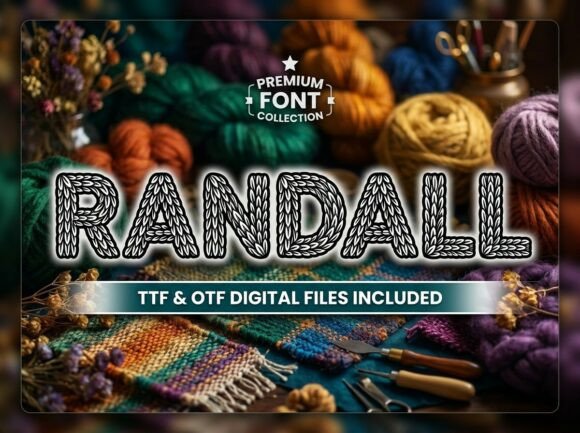 Randall: A Decorative Display Font That Makes Your Handmade Goods Shine