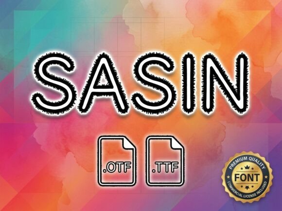 Sasin: A Decorative Display Font That Commands Attention