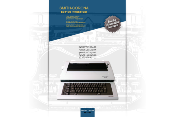 Smith-Corona EC1100 Prestige: A Slab Serif Font That Adds Warmth and Authority
