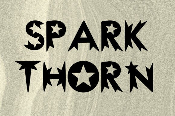 Sparkthorn: A Bold Decorative Typeface for Digital Impact