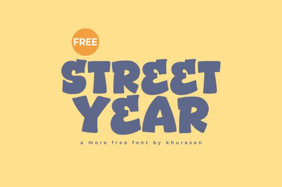 Street Year Font: Cute & Clear for Handmade Labels & Printables