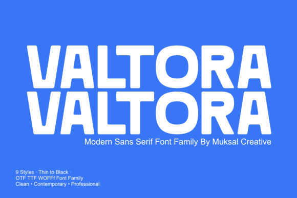 Valtora: A Modern Sans Serif Font That Elevates Digital Branding
