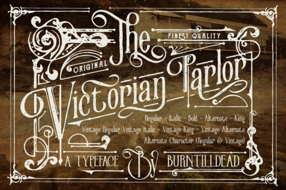 Victorian Parlor: A Serif Font That Gives Your Brand Instant Character