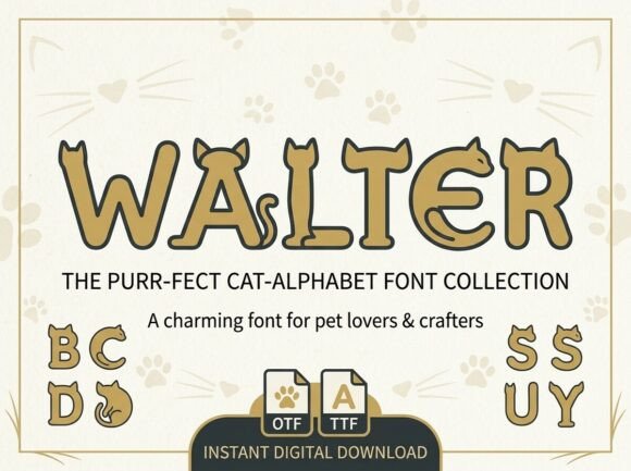 Walter: A Playful Display Font for Digital Branding